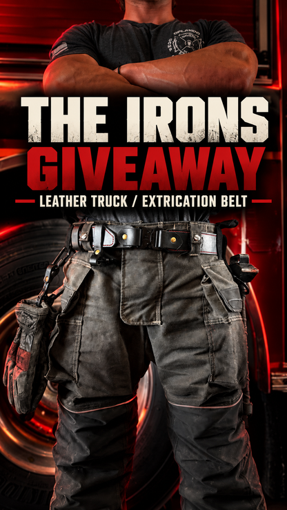 FREE GIVEAWAY ENTRY “THE IRONS” – Leather Truck - Extrication Belt - READ DESCRIPTION FOR INFO