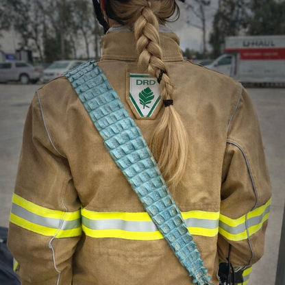 Fat Back - Ice Blue - Crocodile Radio Strap Set