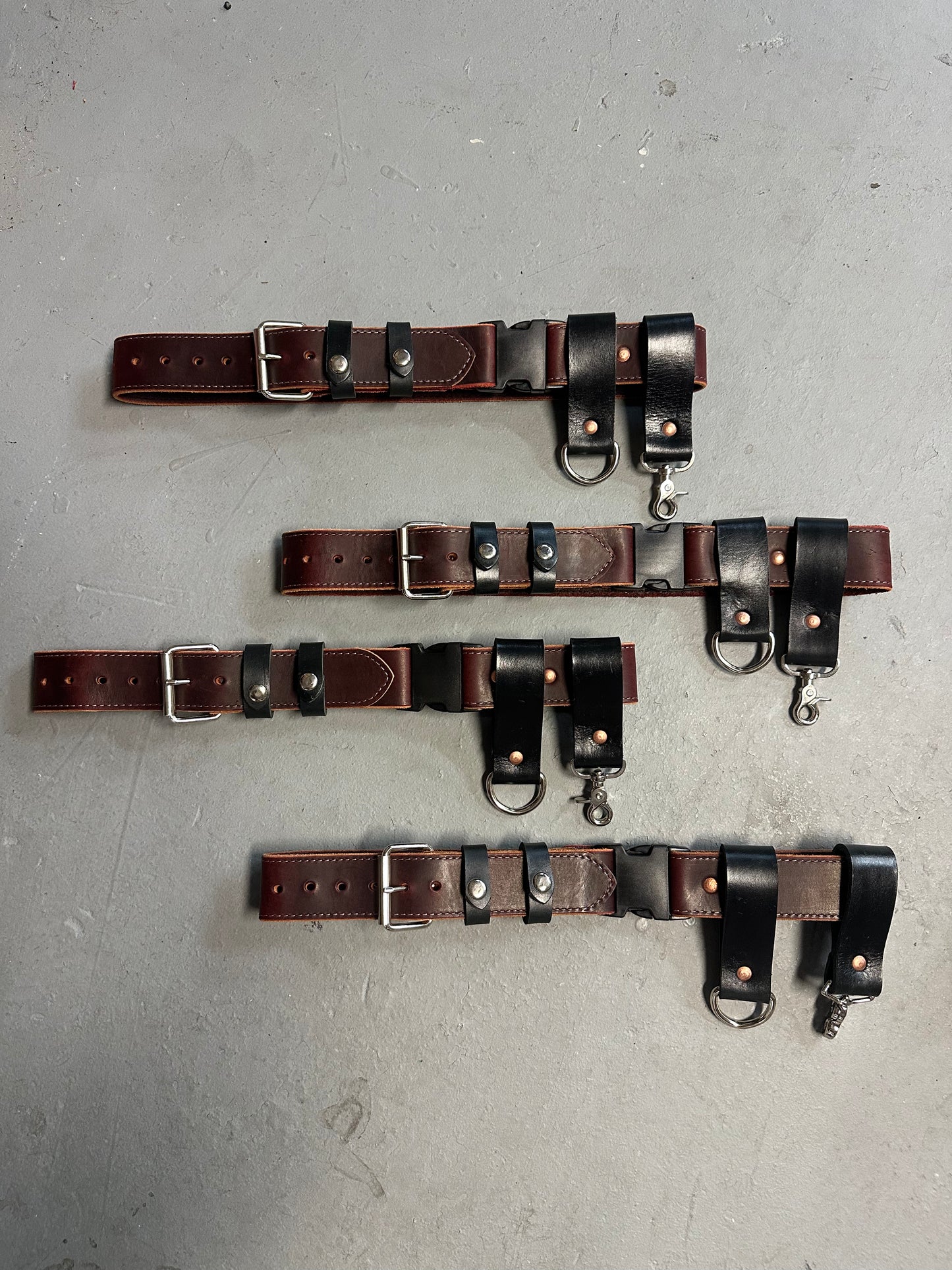 RUSSET BROWN LEATHER TRUCK/BUNKER BELT