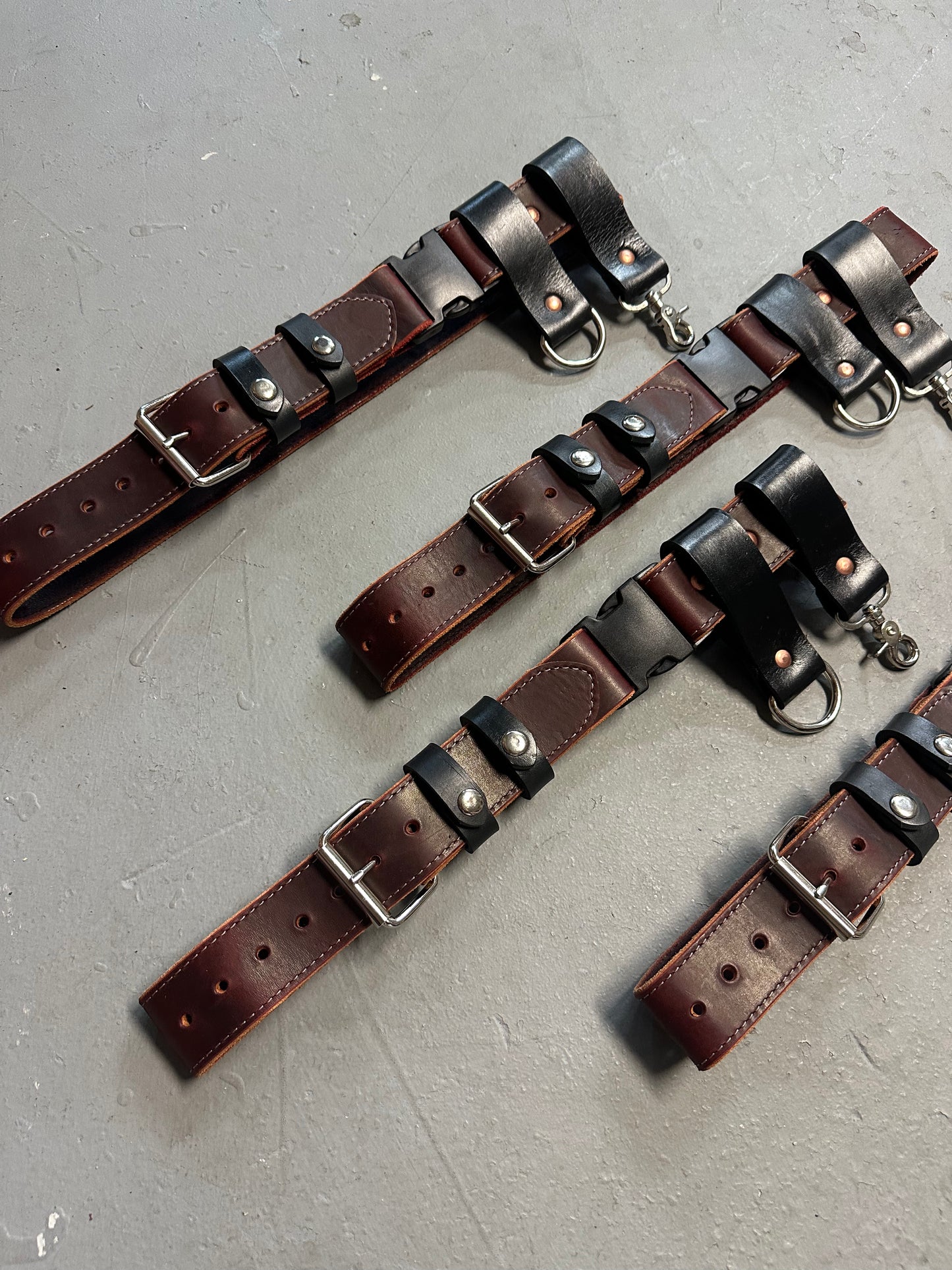 RUSSET BROWN LEATHER TRUCK/BUNKER BELT