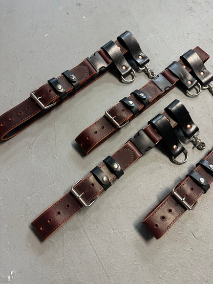 RUSSET BROWN LEATHER TRUCK/BUNKER BELT