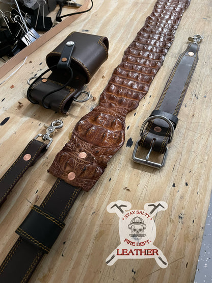 CUSTOM CROCODILE RADIO STRAP SET