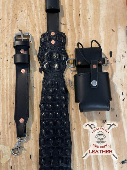 CUSTOM CROCODILE RADIO STRAP SET