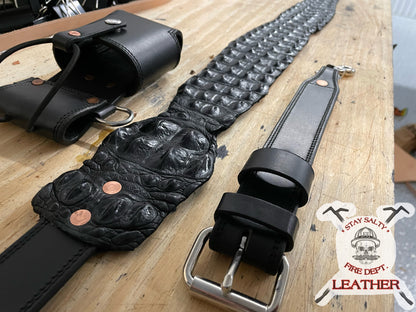 CUSTOM CROCODILE RADIO STRAP SET