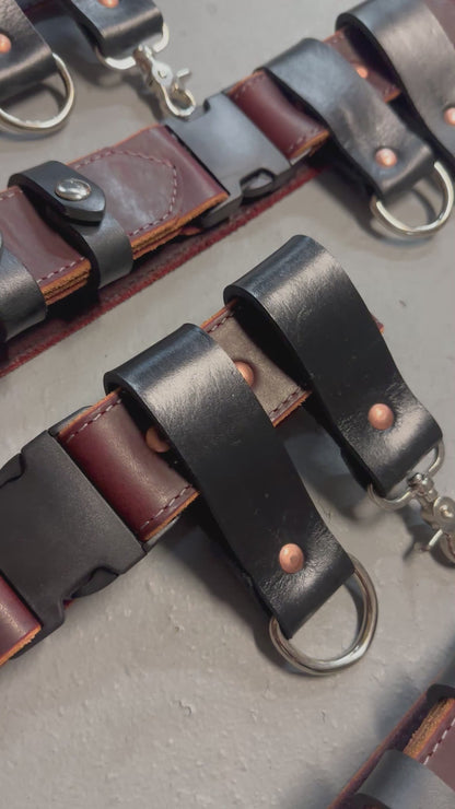 RUSSET BROWN LEATHER TRUCK/BUNKER BELT