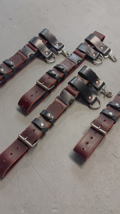 RUSSET BROWN LEATHER TRUCK/BUNKER BELT