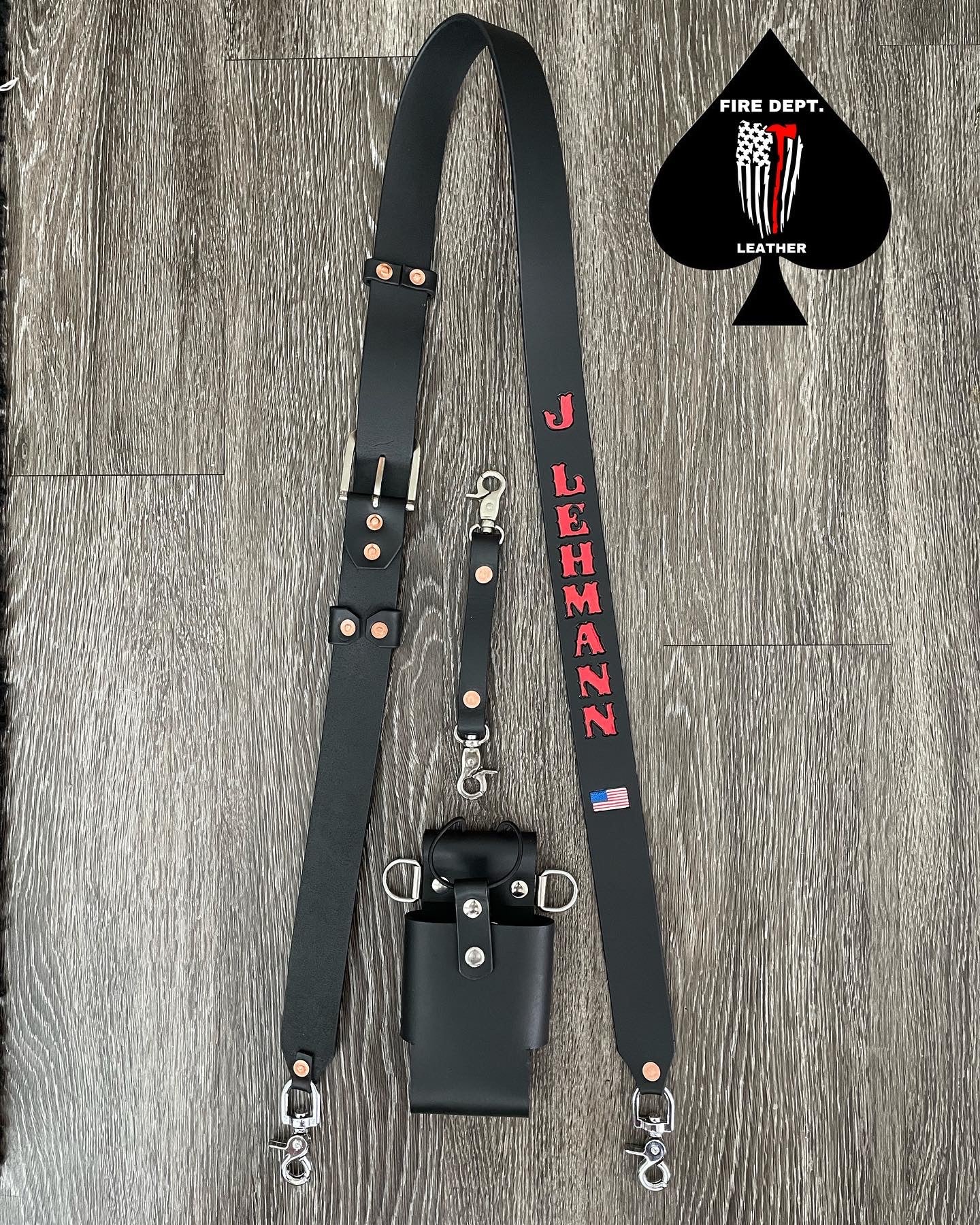 SEMI PRO” CUSTOM LEATHER RADIO STRAP